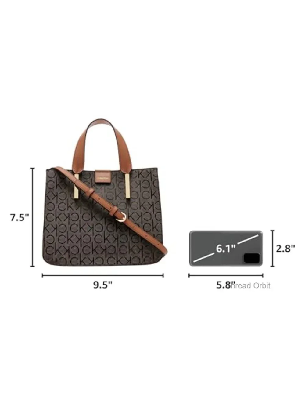 Monogram PVC Crossbody Bag with Interior Pockets